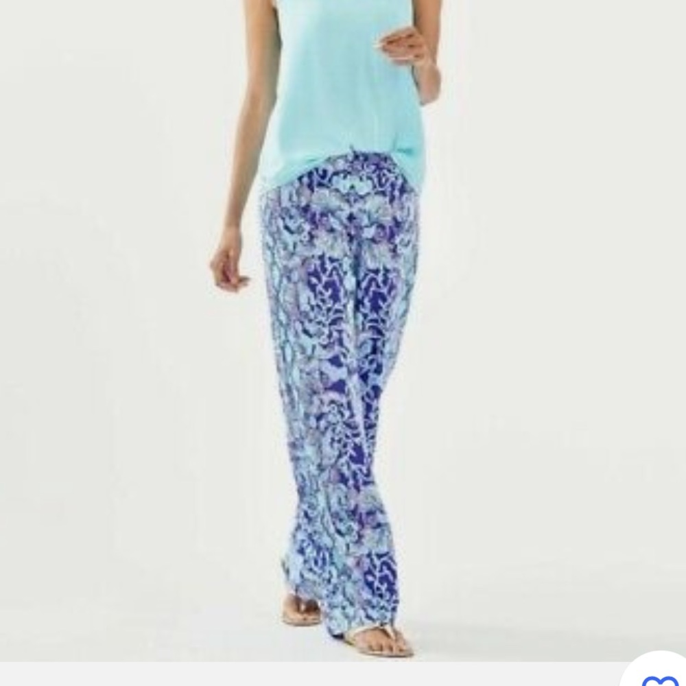 Lilly Pulitzer NWT Bal Harbor Mid-Rise
Palazzo Pant Size XS